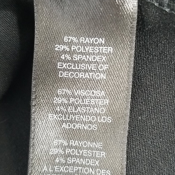 WHBM black  Beaded V-neck Blouse - Picture 8 of 10